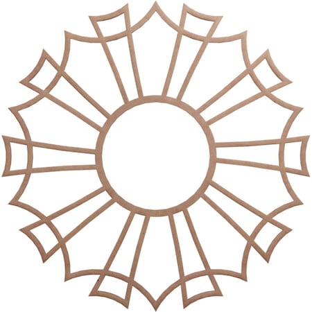 Ekena Millwork Augustus Wood Fretwork Pierced Ceiling Medallion, Wood (Paint Grade), 24"OD x 8 1/2"ID x 3/8"T CMWP24X24X0375AUMF
